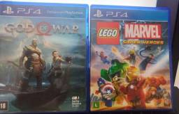 Título do anúncio: God OF WAR 4 e Lego Marvel Super Heroes