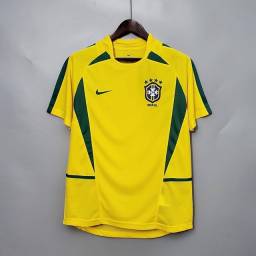 Título do anúncio: Camisa Brasil 2002 retrô frete grátis 