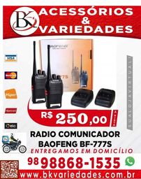 Título do anúncio: Kit Rádio Comunicador Baofeng Bf-777s (Loja BK Acessórios e Variedades)-Promoção