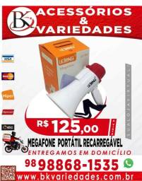 Título do anúncio: Megafone Portátil  35W Lelong - Aceitamos Cartão (Loja BK  Variedades)
