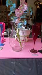 Título do anúncio: Lindo vaso de vidro decorativo 26cm R$ 40,00