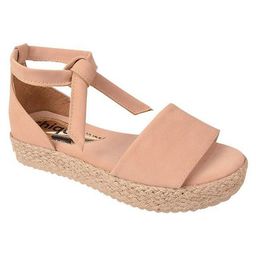 sandalia anabela tratorada rasteirinha