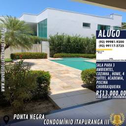 Título do anúncio: Casa de condomínio para aluguel com 450 metros quadrados com 4 quartos em Ponta Negra - Ma