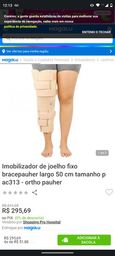 Título do anúncio: Imobilizador de joelho fixo largo 50 cm tamanho p ac313 - ortho pauher