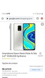 Título do anúncio: Smartphone Xiaomi Redmi Note 9s