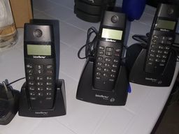 Título do anúncio: 3 telefones intelbras sem fio usados