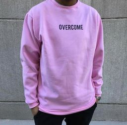 blusa de frio overcome rosa