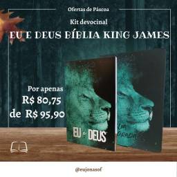 Título do anúncio: Kit Devocional Eu e Deus + Bíblia King James Atualizada