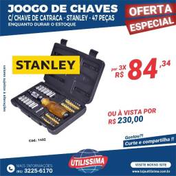 Título do anúncio: Jogo de Chave Stanley com Catraca 47 Peças - Entregas grátis