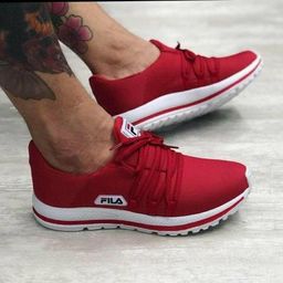 sapato da fila vermelho