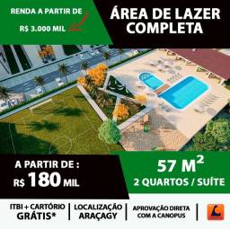 Título do anúncio: O07 Apartamento com 57 metros quadrados com 2 quartos em Araçagy - São José de Ribamar - M