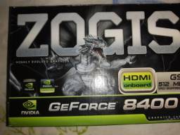 Título do anúncio: Placa De Video Zogis Geforce 8400gs