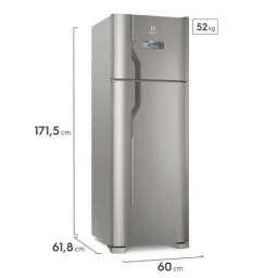 Título do anúncio: Geladeira/Refrigerador Frost Free cor Inox 310L Electrolux (TF39S)