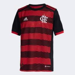 Título do anúncio: Camisa Flamengo I 22/23 s/n° Torcedor Adidas Masculina - Vermelho+Preto