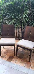 Título do anúncio: Conjunto de cadeiras em madeira 