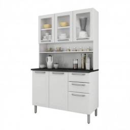 Título do anúncio: Kit cozinha compacta 6 portas de aço - Branco - pronta entrega - preço promocional