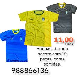 Título do anúncio: kit 10 Camisa Brasil Seleção Brasileira  Atacado.