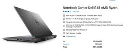 Título do anúncio: Notebook gamer Dell Ryzen 7 5800H  rtx 3060 16 GB/32GB ram