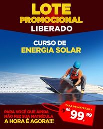 Título do anúncio: Curso energia solar Belo Horizonte 