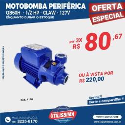 Título do anúncio: Motobomba periférica QB60H 1/2 HP- Entrega grátis 