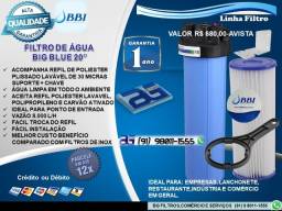 Título do anúncio: Filtro de Água Big BLUE 20" X 4,5+Refil Poliester Lavável-Entrega Grátis