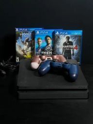 Ps4 Slim - Dois controles - 1 jogo - Videogames - Setor Campinas, Goiânia  1256806130