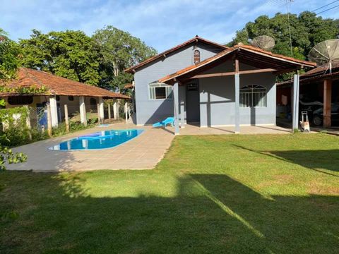 Rancho com Piscina às Margens do Rio São Francisco em Três Marias com Internet wi-fi.