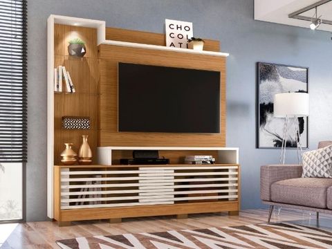 Home Theater Frizz Prime 55? Naturale/Off white Até 12x - Frete Grátis 