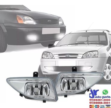 Kit Farol de Milha Fiesta 2000 2001 2002 2003 2004 Auxiliar Neblina