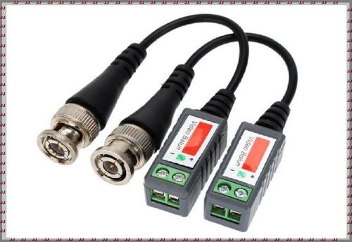 1 Par de Video Balun Passivo Cftv Conversor Utp Hd Ahd-tvi-cvi