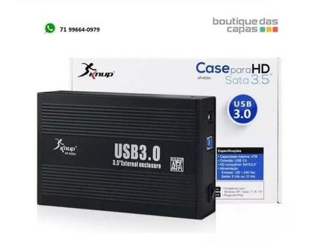 Case Hd Sata 3,5" Externo Usb 3.0 Pc Desktop Computador xbox KP-HD004