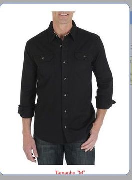 camisa manga comprida marca wrangler importado original