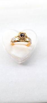 ANEL DE FORMATURA LETRAS FEMININO BANHADO A OURO 18K