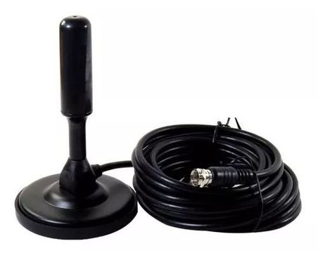 Antena Hdtv Uhf Digital Interna Cabo 5 M Tv Sinal Hd
