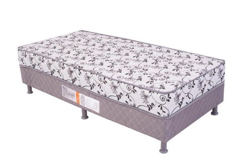 Promoção! Cama Solteiro Semiortopédica Gardênia Cinza Até 12x - Frete Grátis