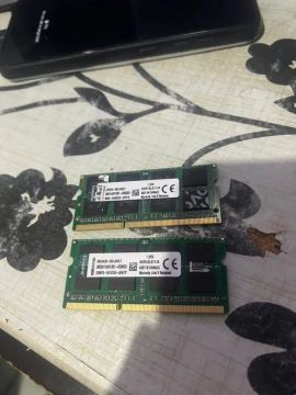 vendo 2 memorias ram DDR3 de notebook 8gb cada pente