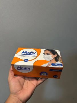 Máscaras Tripla Camada Descartáveis Medix Premium