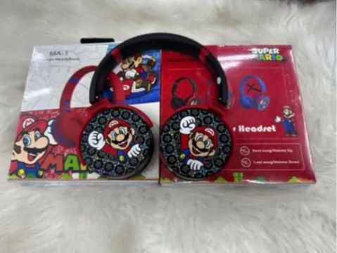 Headset Gamer Super Mario - Novo