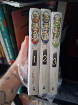 Inuyasha Volumes 1, 2 e 3 - Mangá em ótimo estado
