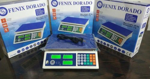 Balança para comercio fenix dorado pesa ate 40kg 6 meses de garantia
