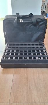 Pedalboard pistão duplo, kit elétrica completo e Bag super resistente 46x34cms