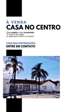 Casa ampla no centro de Lages -  à venda