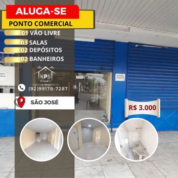 Ponto Comercial 80m² 04 salas 02 depósitos - Bairro: São Jose