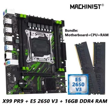 Kit MACHINIST X99 + Xeon e5 2650 v3 + Air cooler Teucer RGB + 16 gb ddr4 2x8gb