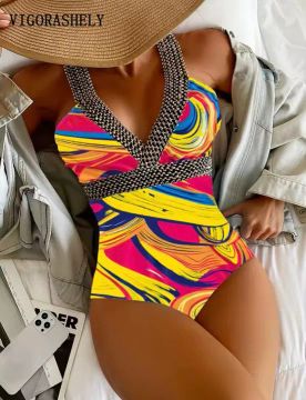 Body de Praia Colorido - Novo