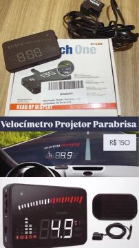 Velocímetro Projetor de Pára-brisa 