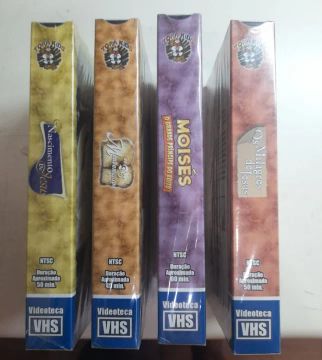 Fitas Vhs desenhos bíblicos lacrados