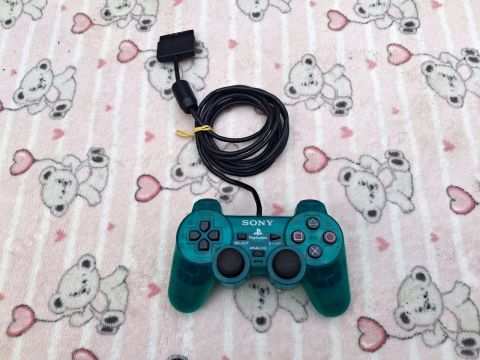 Controle translúcido ps2 original faço olx pay