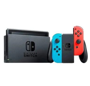 Nintendo Switch V2 128 GB + Capas de proteção + Controles