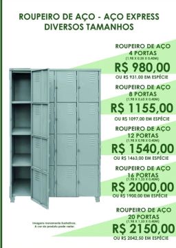 ROUPEIRO EM AÇO 